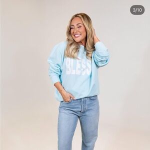 Living Fully Co. x Jamie Kern Lima Blessed Sweatshirt